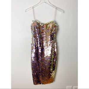 Aidan Mattox NWOT Sequin Midi Dress size 0